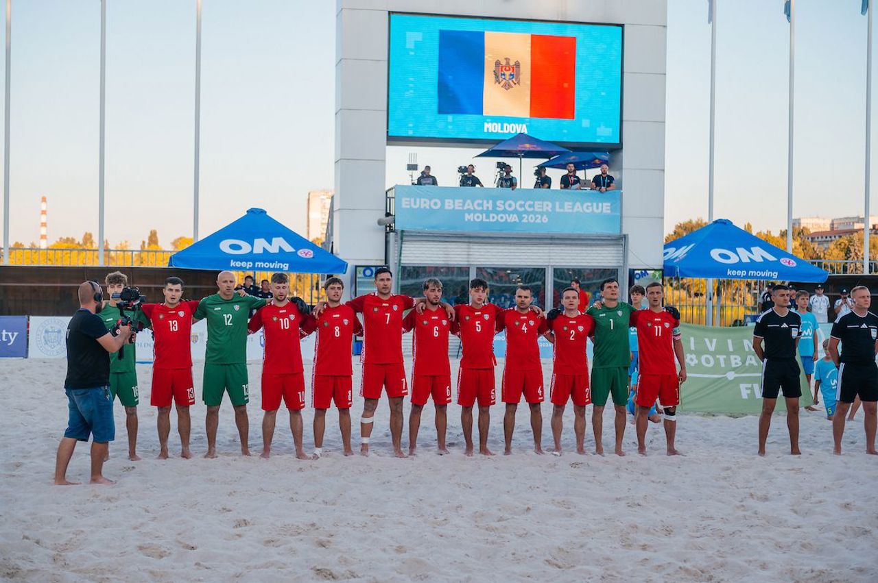 Echipa națională de fotbal pe plajă a Republicii Moldova a debutat cu dreptul în preliminariile Campionatului European „Euro Beach Soccer League"