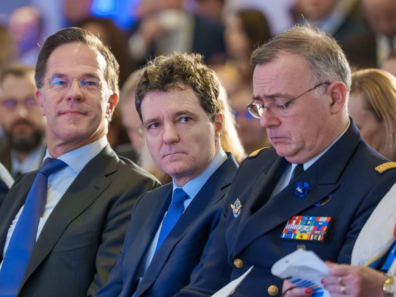 Mark Rutte și Nicușor Dan, la Forumul NATO pentru Industrie: Reînarmarea nu e o opțiune, ci o necesitate pentru securitatea Europei