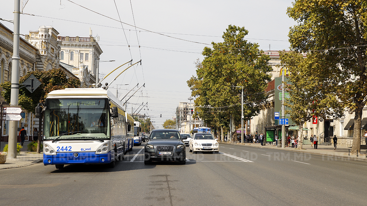 Restricții de circulație pe strada Ștefan cel Mare din Chișinău