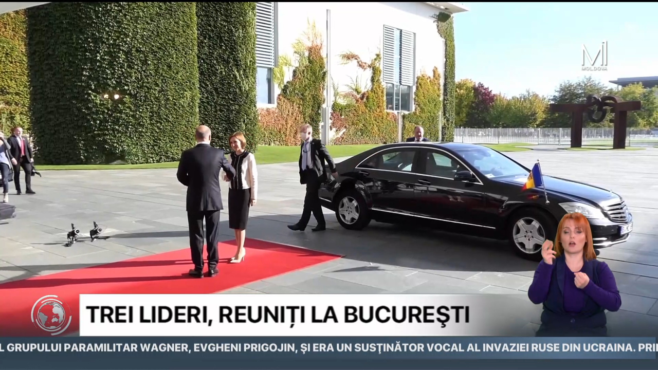 Știri (13:00) cu Cristina Stamatin din 3 aprilie 2023 / Maia Sandu, Klaus Iohannis, Olaf Scholz - Reuniți la București 