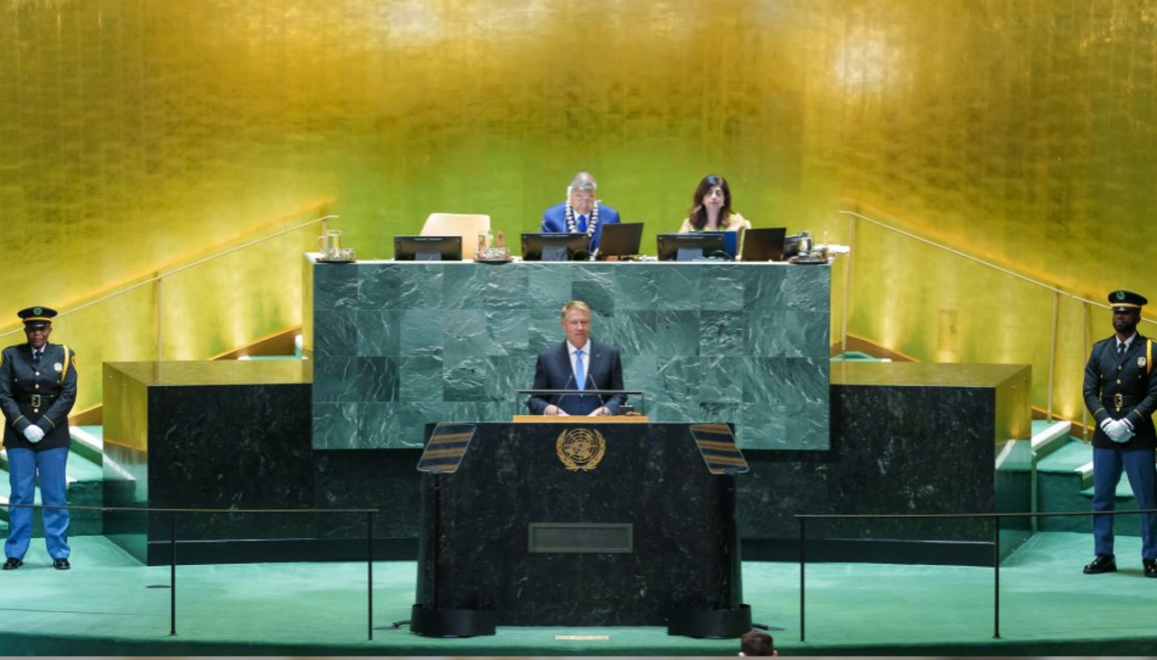 Klaus Iohannis, last speech at the UN: Romania firmly supports Ukraine and the Republic of Moldova