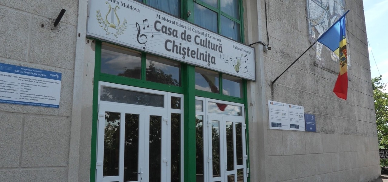 La film ca pe vremuri: Casa de cultură din Chiștelnița, renovată cu sprijinul diasporei