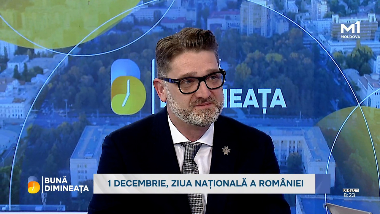 „Împreună, ne este cel mai bine”: Mesajul ambasadorului Cristian-Leon Țurcanu transmis, de 1 decembrie, de la Moldova 1