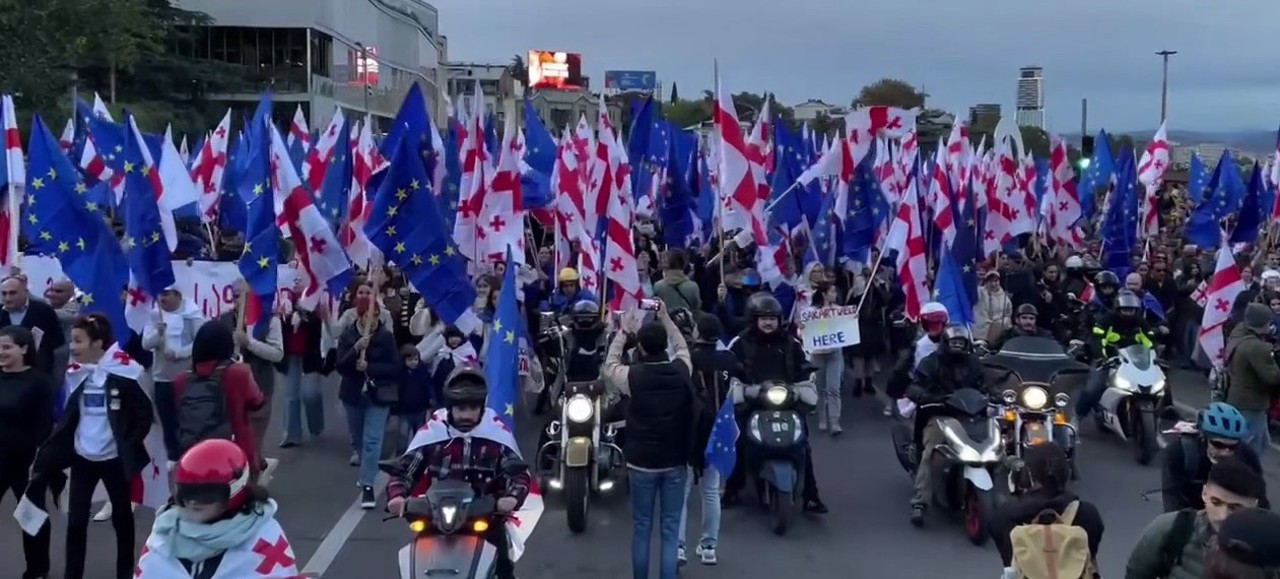 В Тбилиси прошел марш "Грузия выбирает Евросоюз"