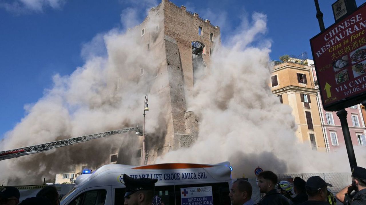 В центре Рима частично обрушилась средневековая башня Конти