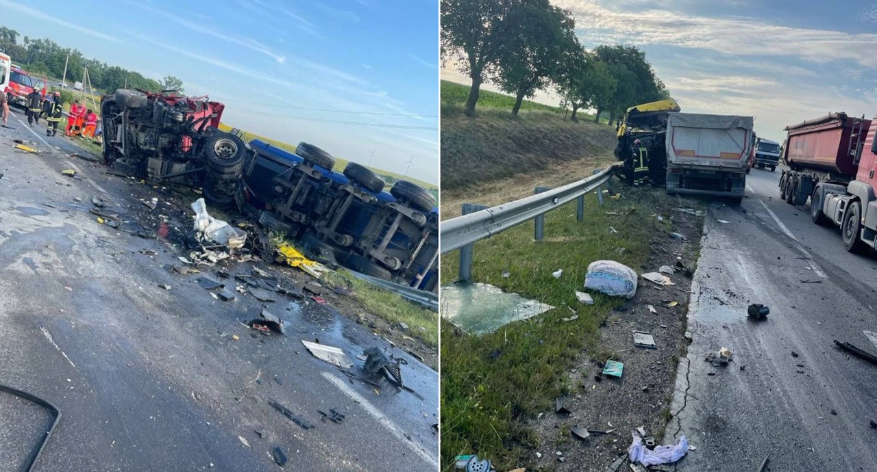 ДТП в Единецком районе: столкнулись два грузовика, один человек погиб 