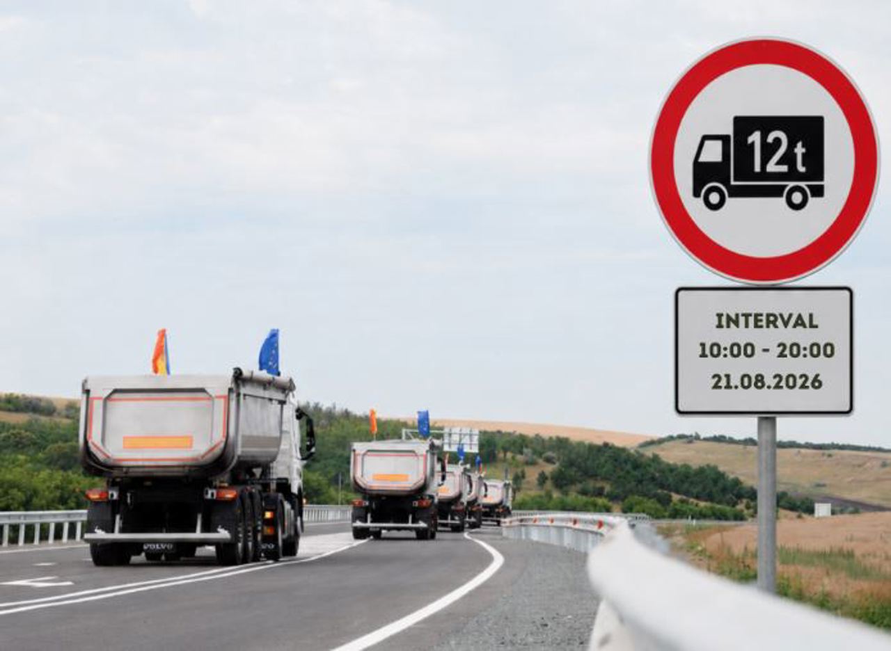 Cod portocaliu de caniculă: Circulația vehiculelor de mare tonaj, restricționată în mai multe raioane
