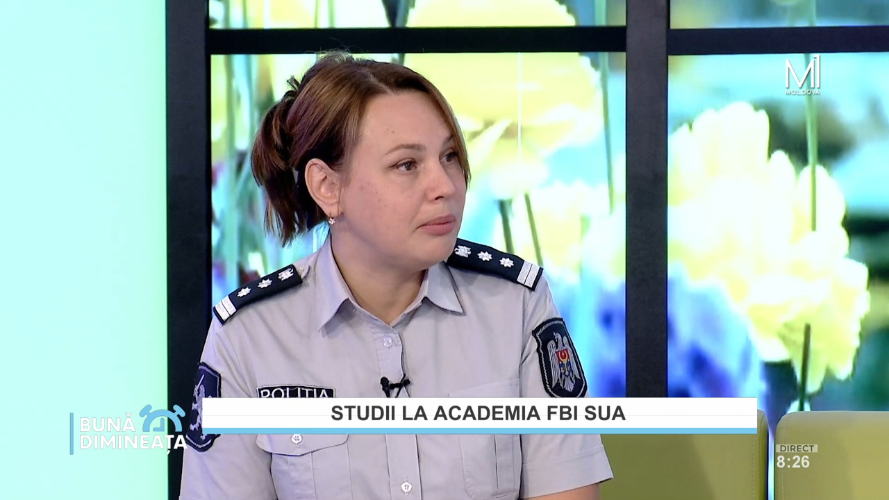 „Bună Dimineața” // Cristina Schimbov, prima moldoveancă care a absolvit programul de leadership al Academiei Naționale FBI din SUA