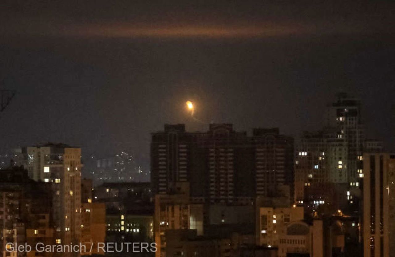 Rusia a intensificat atacurile. Forțele ucrainene au distrus majoritatea dronelor lansate asupra Kievului 