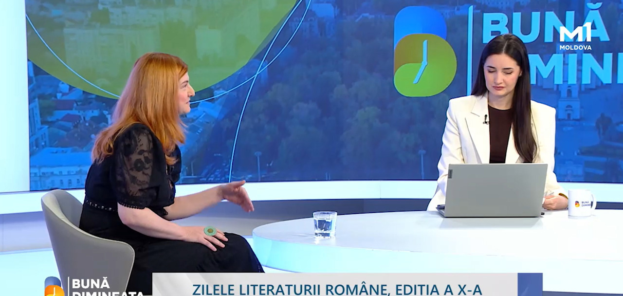 Codruța Simina, la Moldova 1: Exercițiile de literatură sunt prima apărare împotriva dezinformării