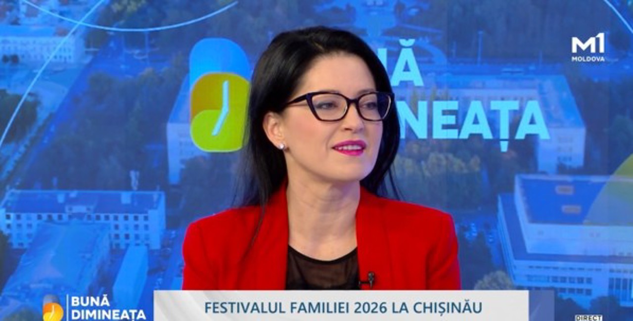 Ministra Natalia Plugaru, la Moldova 1: „Toate familiile contează, iar Festivalul Familiei va promova incluziunea și apropierea dintre generații”