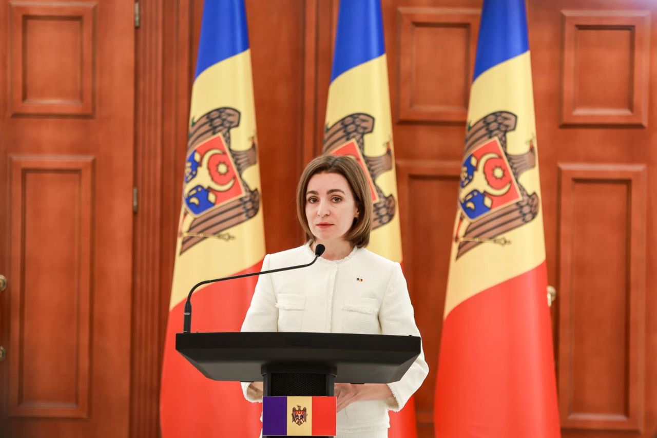 Maia Sandu salută decizia comună a României și Ucrainei de a recunoaște limba română drept limbă oficială a românilor din Ucraina