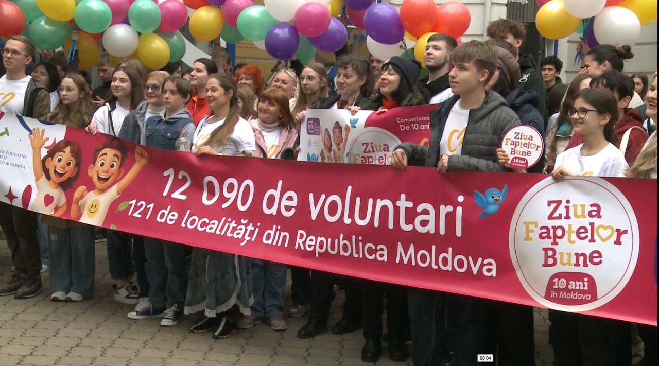 Ziua Faptelor Bune, marcată în Republica Moldova cu mii de voluntari și activități comunitare