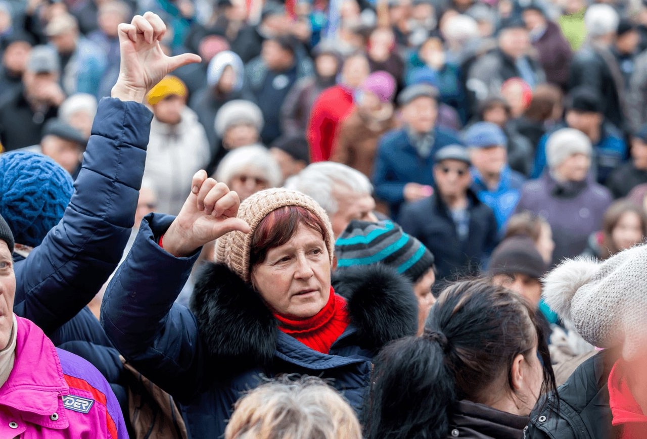 Adepții Partidului „Șor” au ieșit din nou la protest 