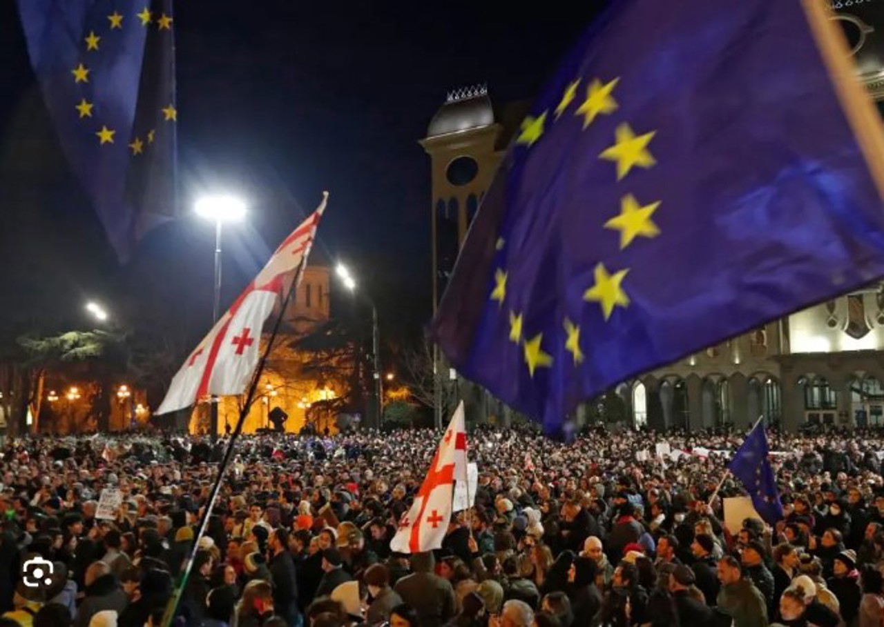 Proteste ample în Georgia de Ziua Europei și a Memoriei
