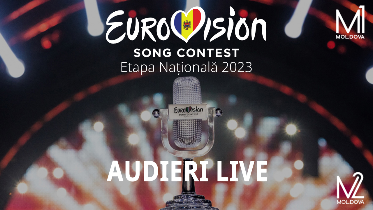 Прослушивания "Евровидения-2023" в прямом эфире: Слушайте песни Национального отбора сегодня в прямом эфире на "Молдова 2"