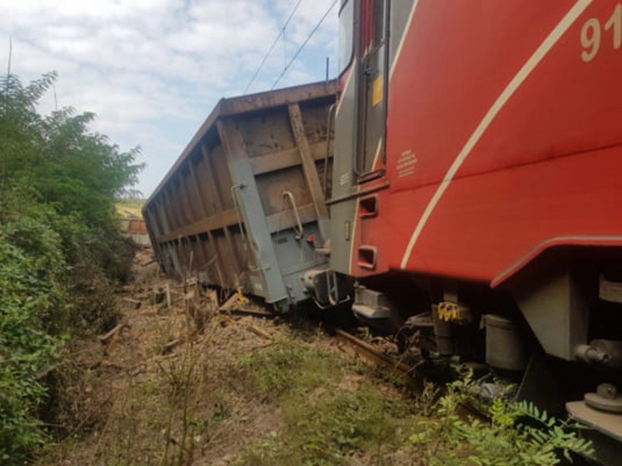 Un tren marfar a deraiat în regiunea Belgorod, la granița cu Ucraina