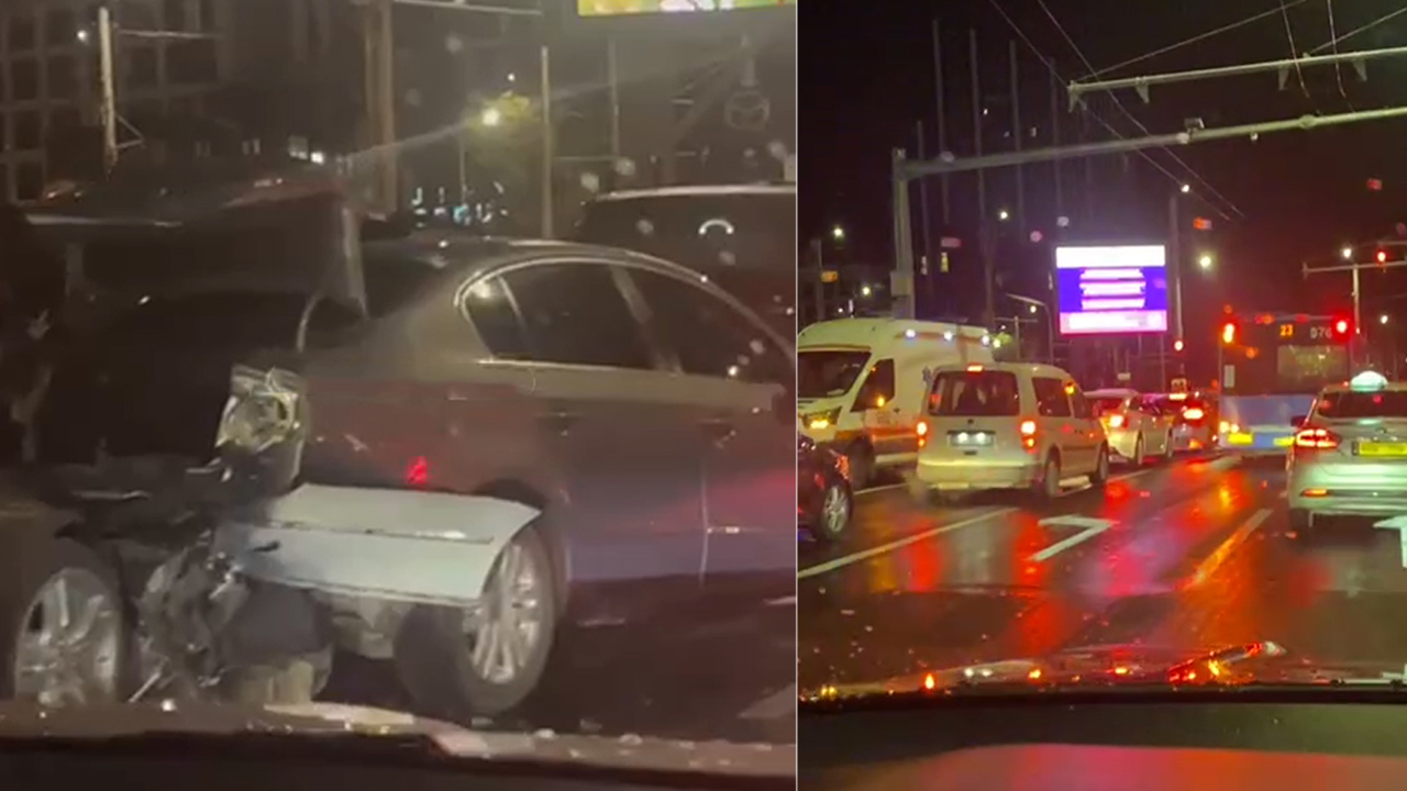 Accident în lanț la intersecția străzilor București și Ciuflea: patru mașini implicate, o tânără transportată la spital