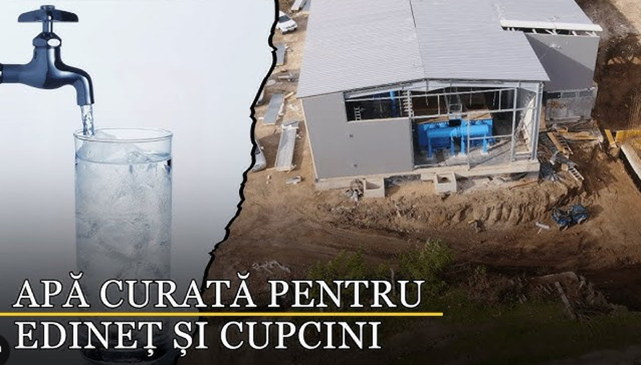 Stația de tratare a apei din Edineț, inaugurată oficial: 28.000 de oameni vor avea acces la apă potabilă sigură