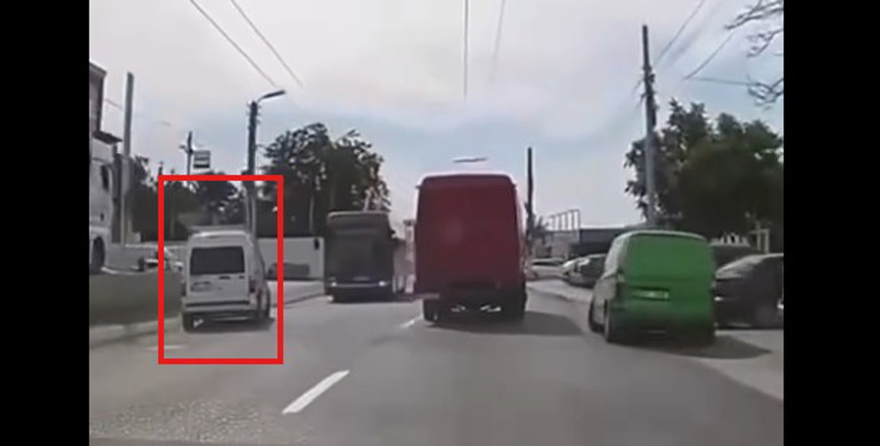 VIDEO | Șoferul care a făcut o manevră periculoasă pe strada Uzinelor, lăsat fără permis