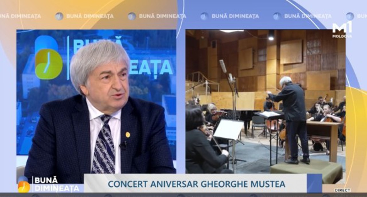 Maestrul Gheorghe Mustea, concert aniversar la Chișinău: „Muzica trece prin suflet, prin mintea noastră”