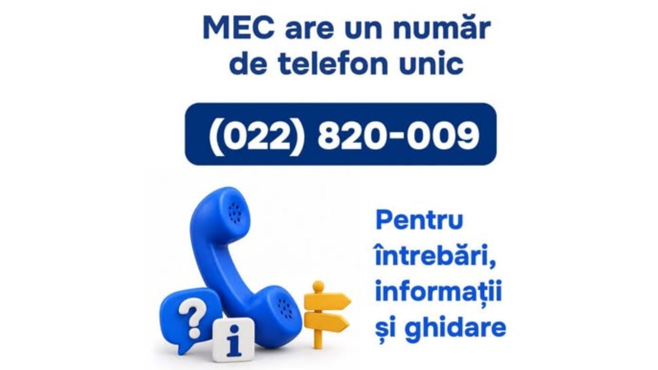 MEC introduce un număr de telefon unic pentru comunicarea cu publicul
