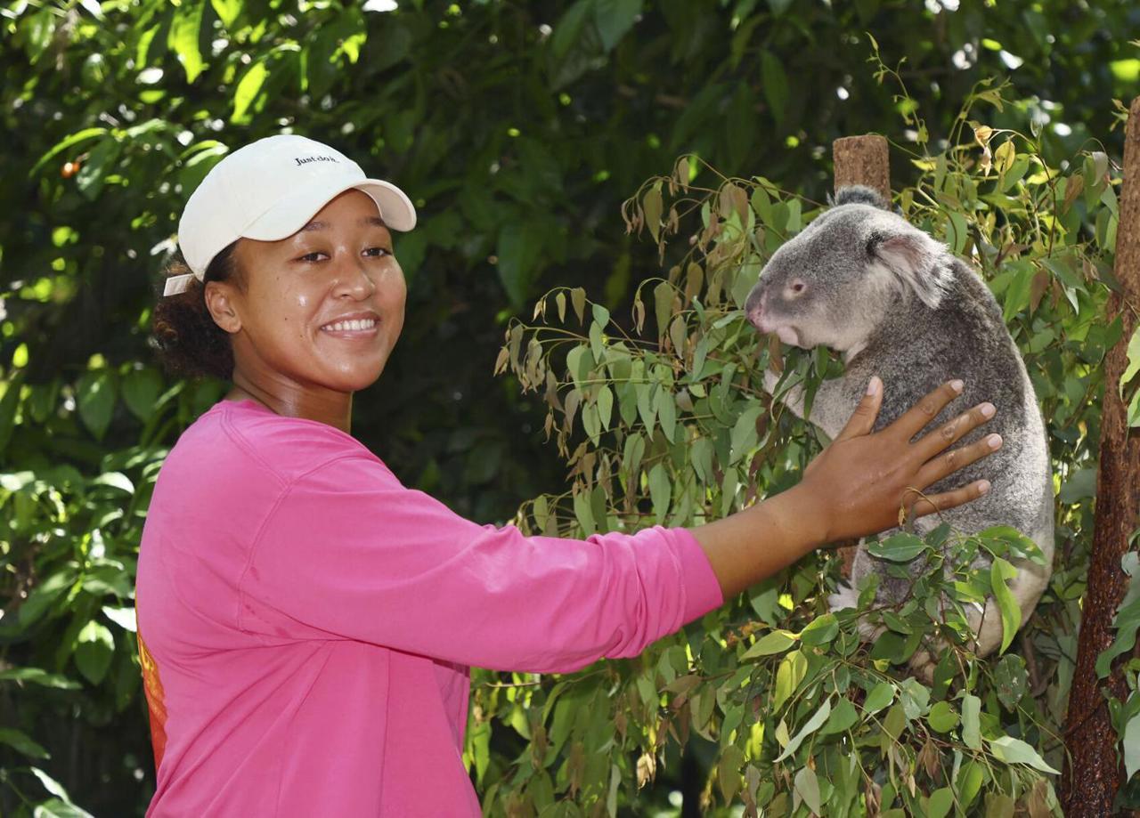 Osaka a vizitat un parc de koala înaintea primelor turnee din noul an