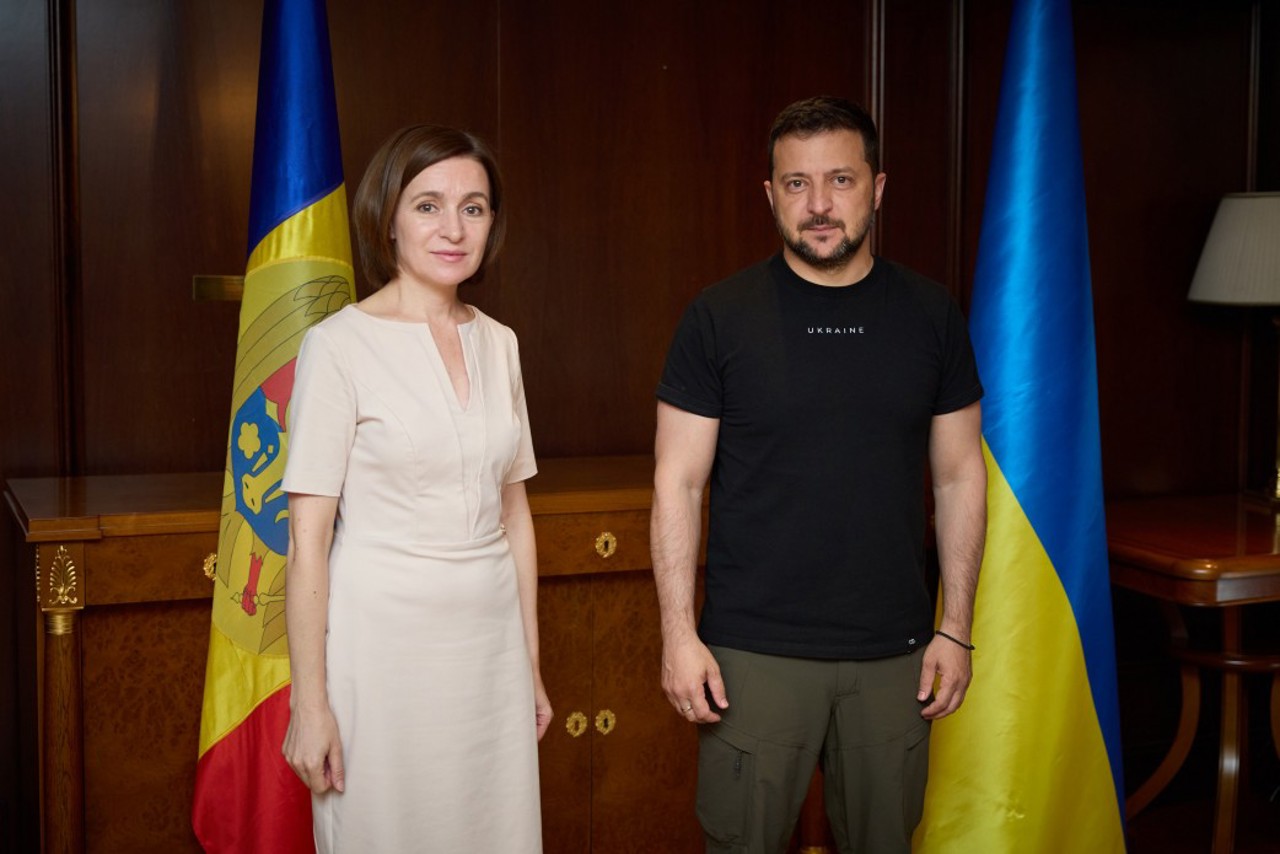 Maia Sandu și Volodimir Zelenski au discutat despre cooperarea bilaterală și opoziția față de politica agresivă a Rusiei