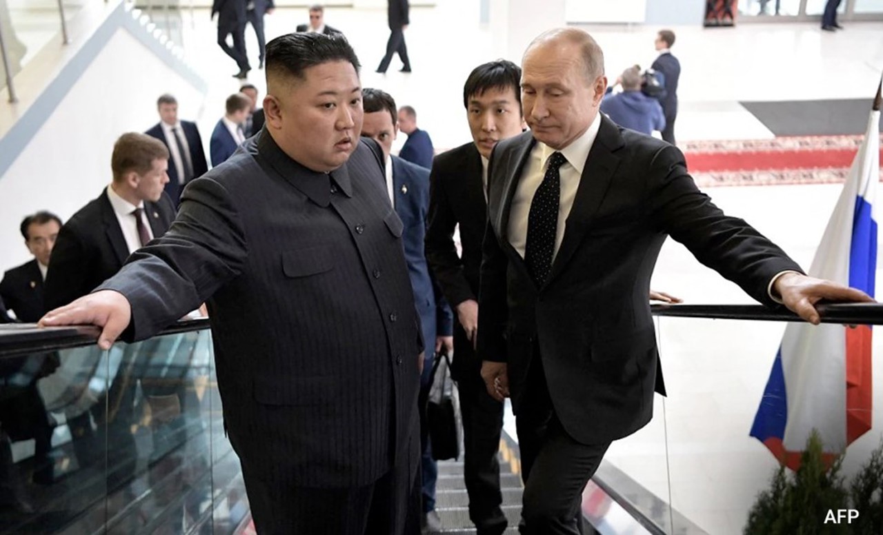 North Korea's Kim Jong Un is  in Russia