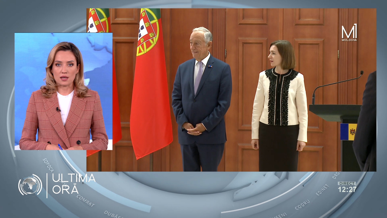 „ULTIMA ORĂ”: Președintele Portugaliei, la Chișinău