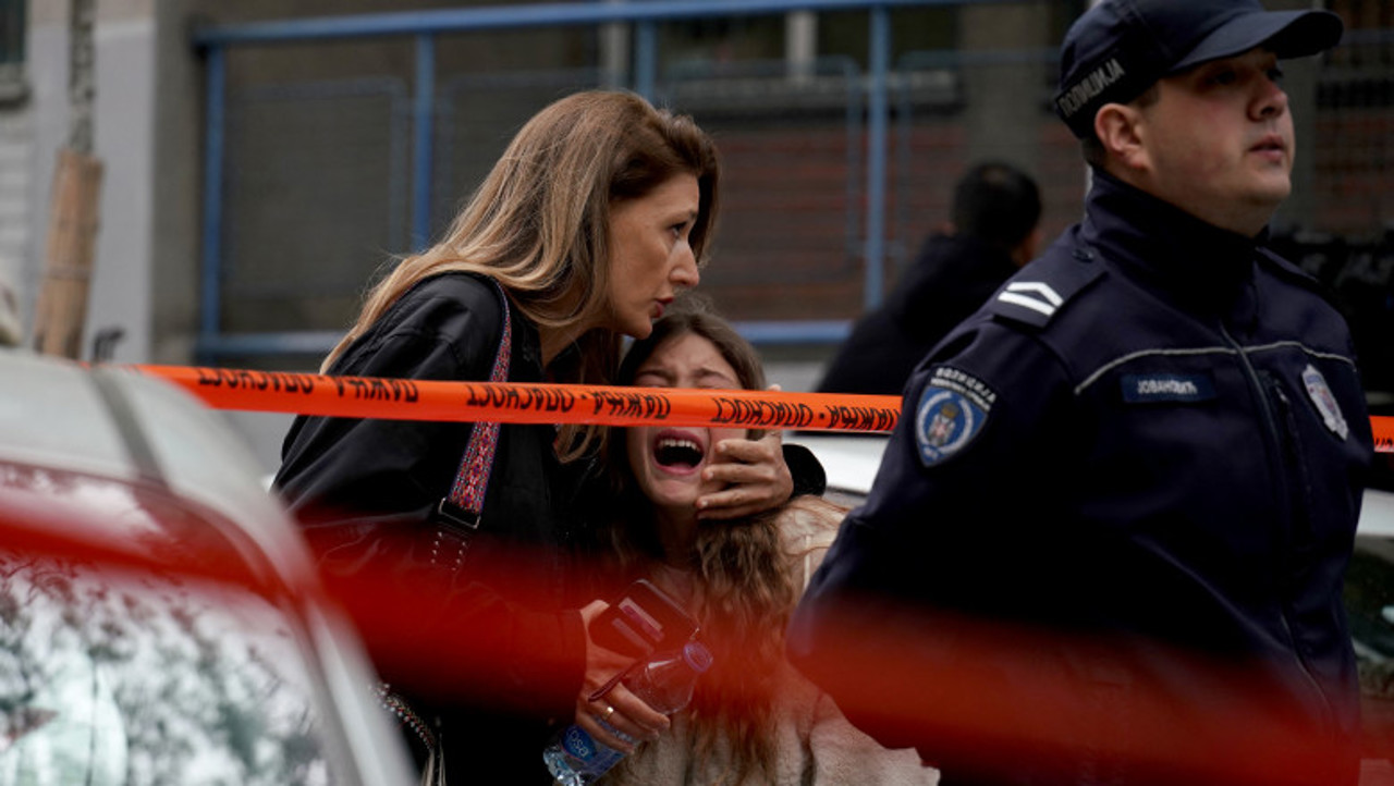 Boy's father and mother who killed eight fellow students and a security guard in a school in Serbia were arrested