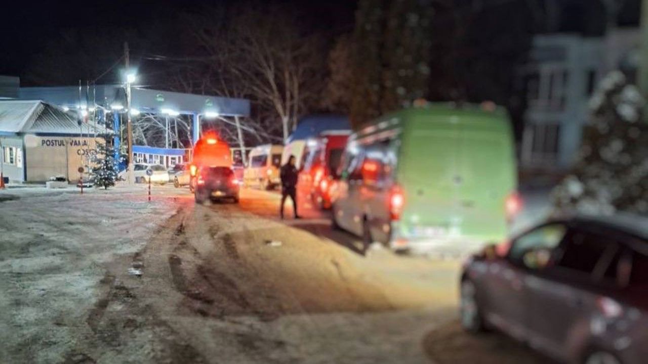 Aglomerație la frontiera de vest: trafic intens la Costești, pe sensul de ieșire din țară