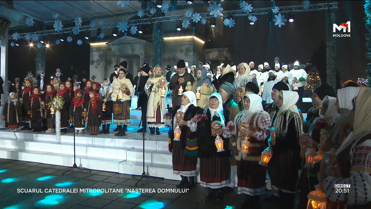 Concert în Seara de Crăciun! Transmisiune în direct din Scuarul Catedralei din Chișinău