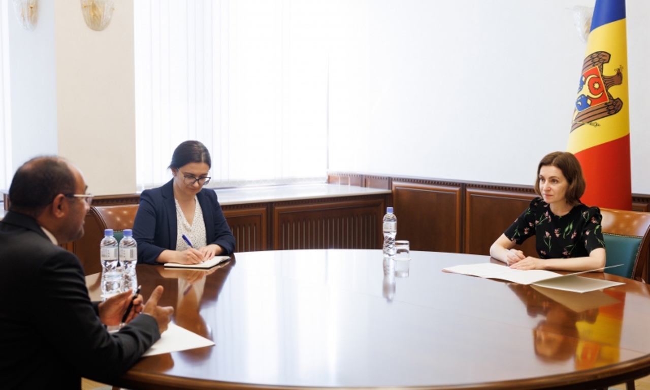 Bilateral relations, discussed by the president Maia Sandu and the ambassador of the United Arab Emirates to the Republic of Moldova Salem Ahmed Al Kaabi