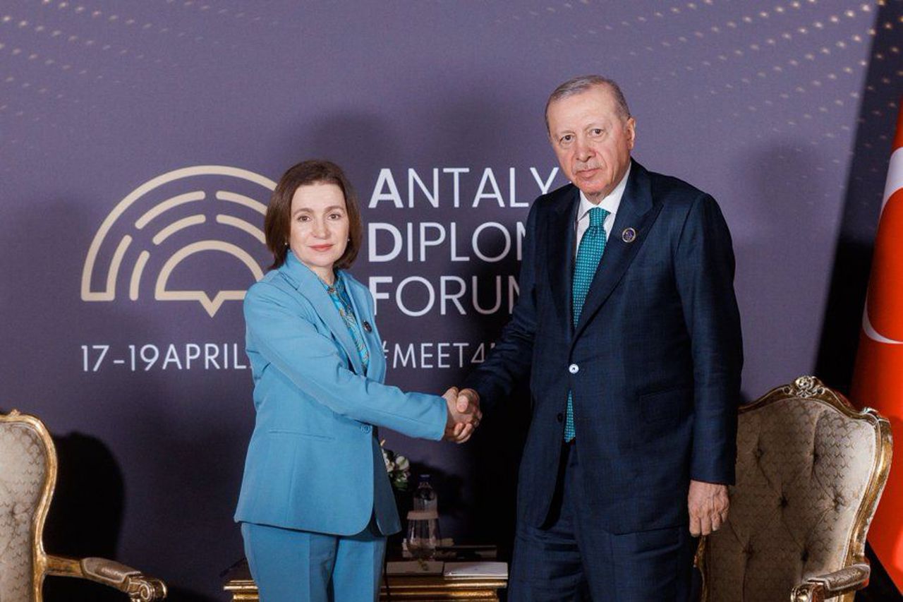 Maia Sandu had a “productive conversation” with Recep Tayyip Erdoğan during the Antalya Diplomacy Forum