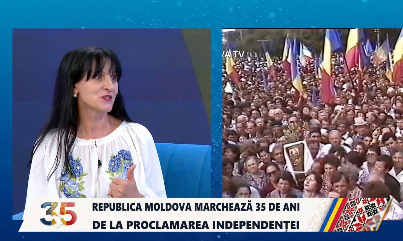 Profesoară din R. Moldova, despre libertatea obținută în 1991: „Este atât de frumos că putem cere să ni se respecte istoria, tricolorul și limba română”
