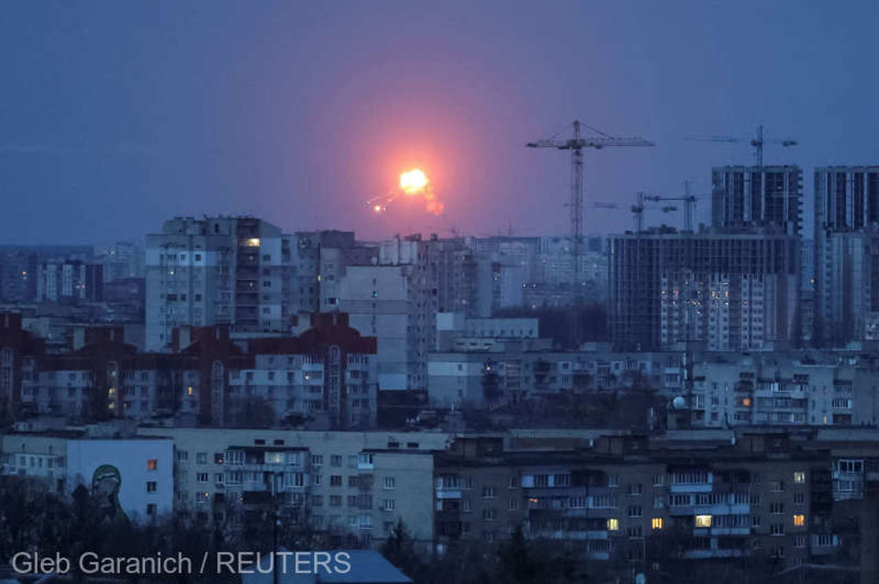 Ucraina: Mai multe explozii s-au auzit în centrul Kievului