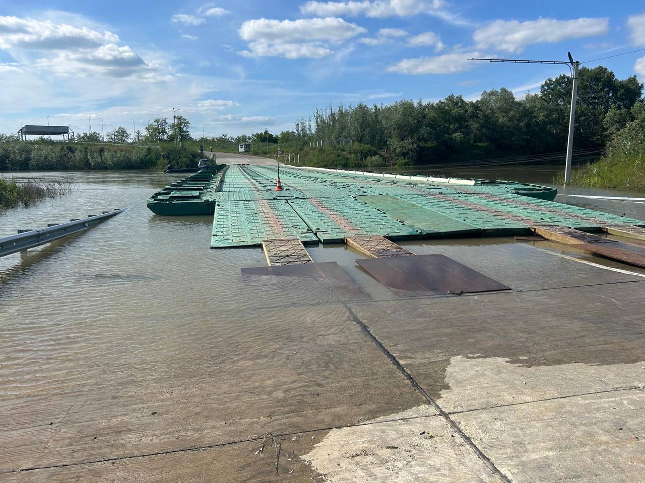 Leova customs post temporarily closed due to pontoon bridge maintenance works