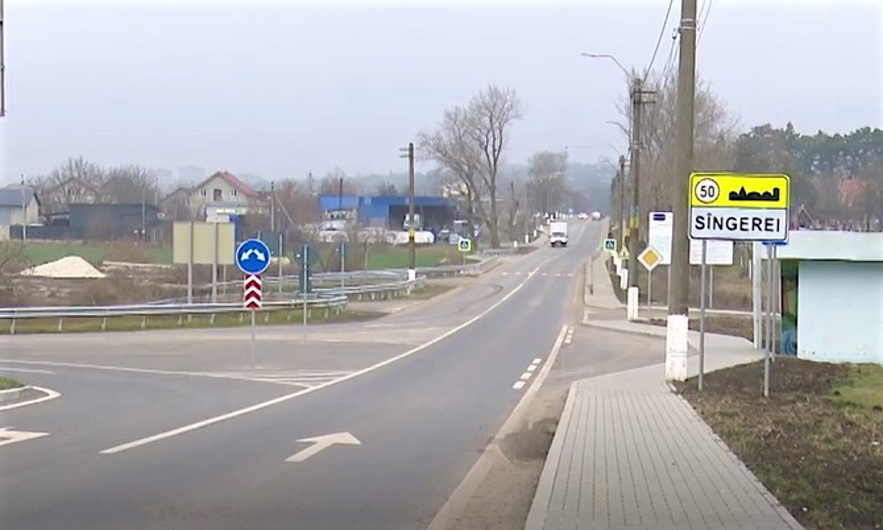 Drumul din centrul orașului Sângerei, modernizat cu 10.3 milioane de euro: Nu fusese reparat timp de patru decenii
