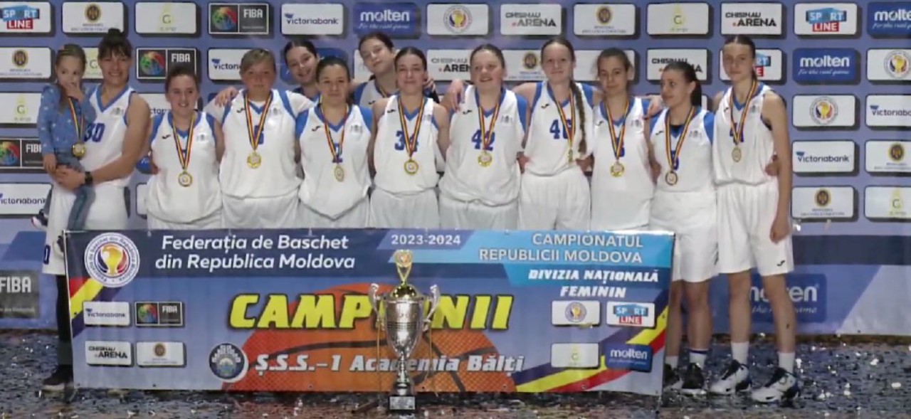 Titlul a plecat la nord! Noua campioană a Republicii Moldova la baschet feminin este din Bălți