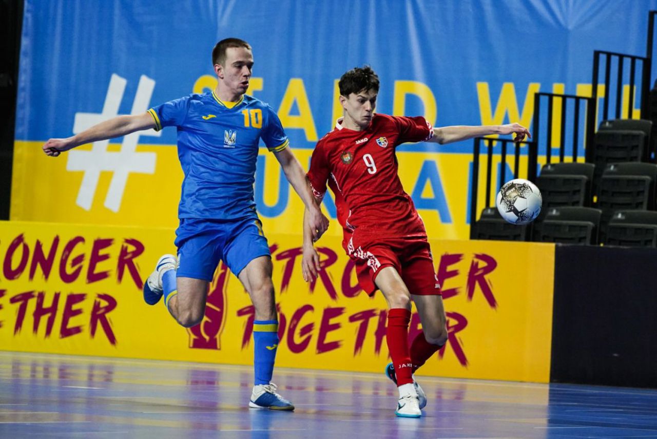 Naționala de futsal „sub 19 ani” a Republicii Moldova, învinsă la scor