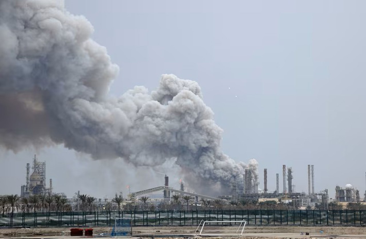 O rachetă Patriot, implicată în explozia din Bahrain. Ar fi fost lansată de SUA