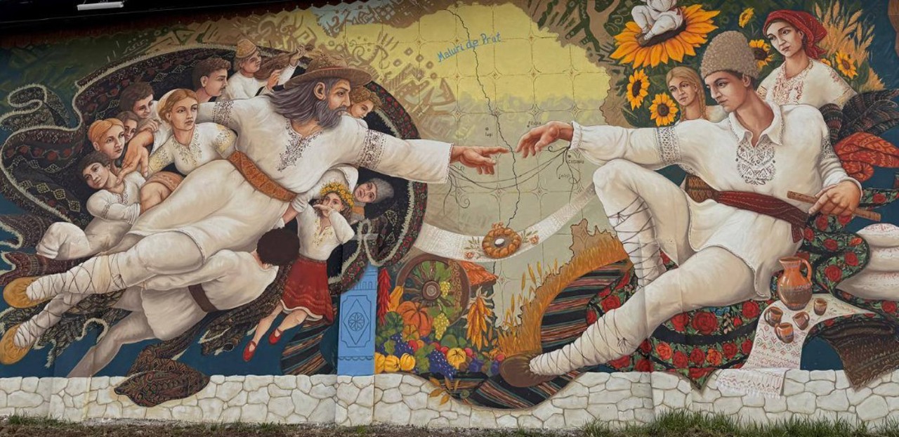 В Каларашском районе представили мурал "Берега Прута"