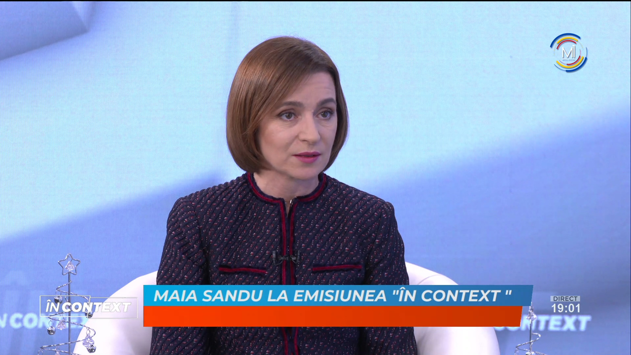 În Context din 29 decembrie 2022. Maia Sandu, Președintele Republicii Moldova