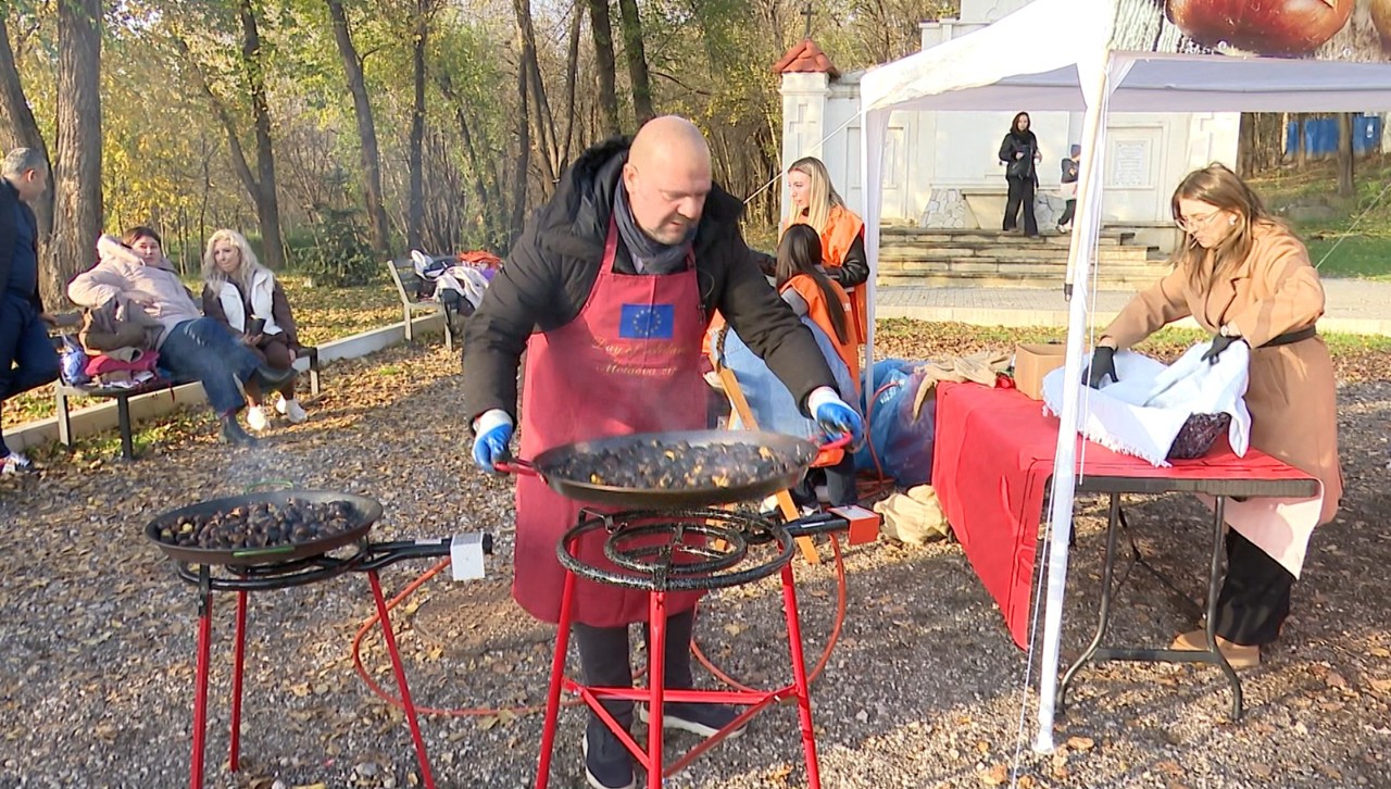 Castane pentru caritate în Parcul Valea Morilor din capitală 