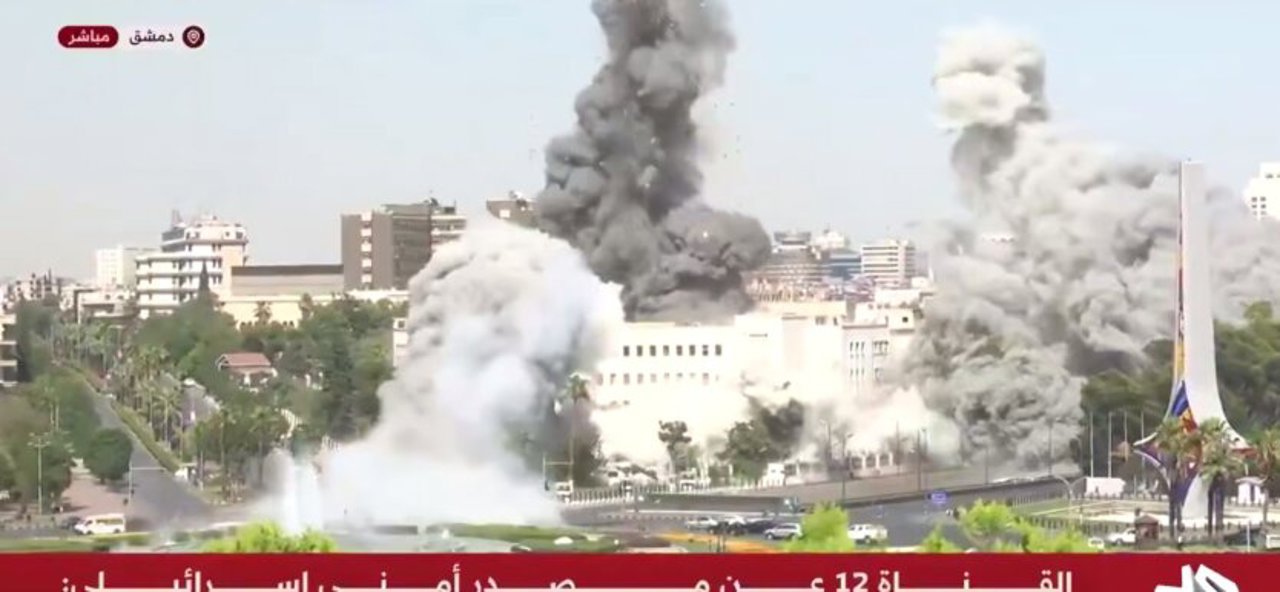 Израиль атаковал здание Генштаба Сирии в Дамаске