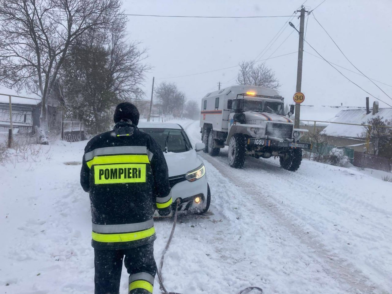 Moldova IGSU responds to 62 stranded motorist calls