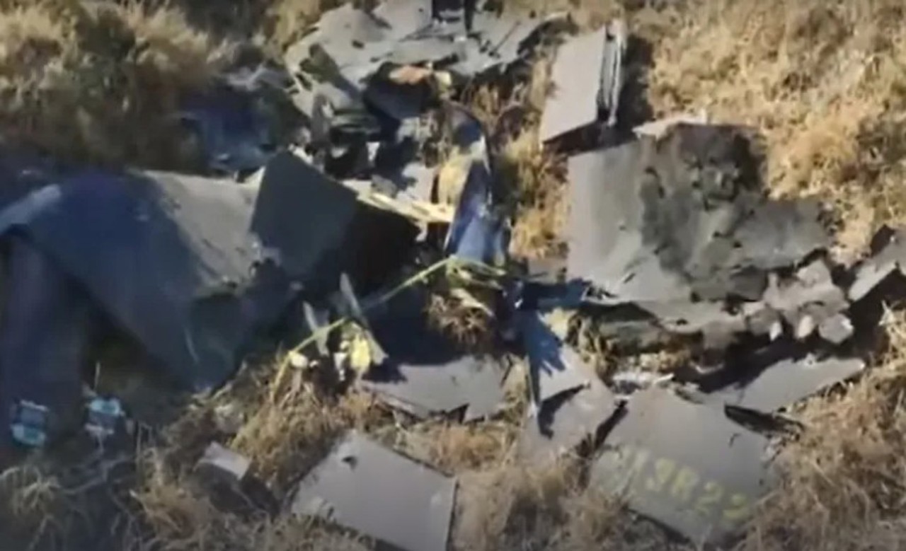 Fragmente de dronă, găsite în județul Tulcea din România. Conțineau încărcătură explozivă