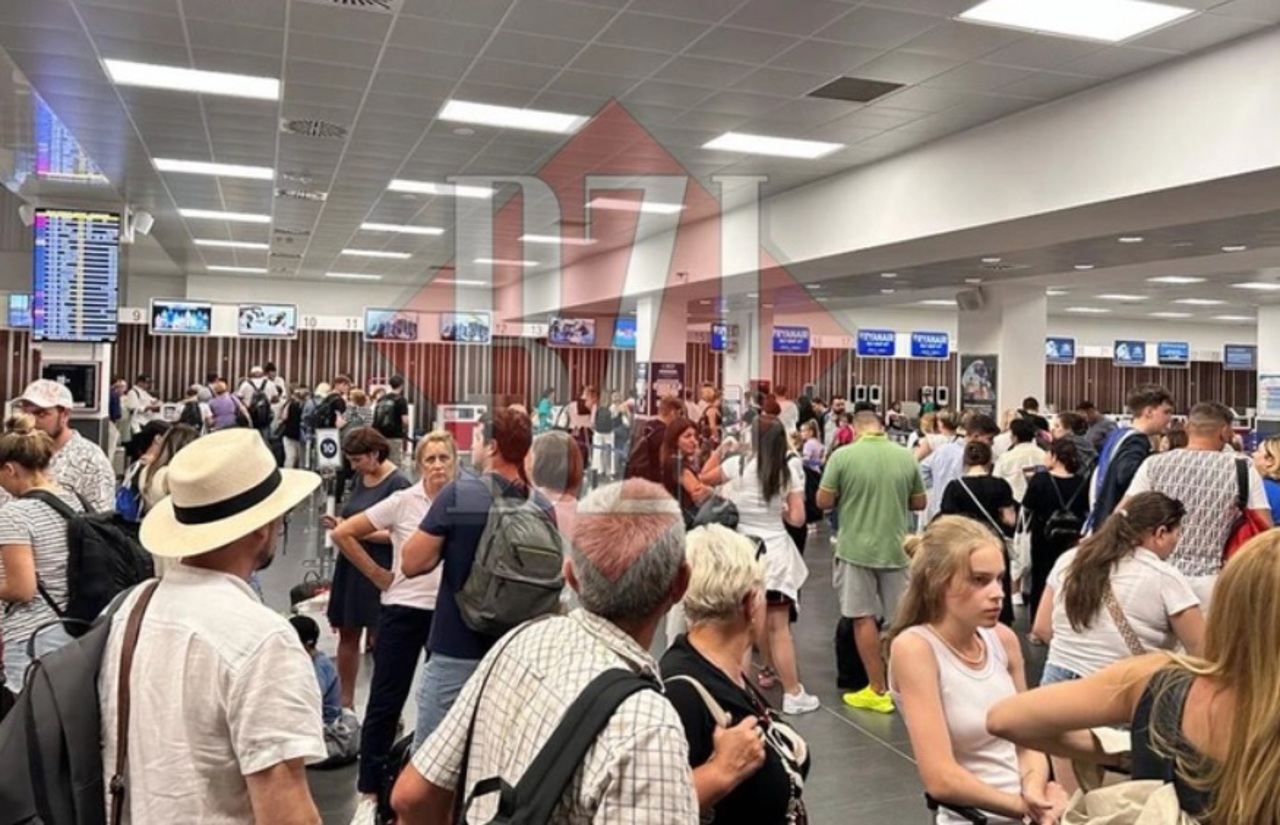 Dozens of people were stranded at the airport in Iasi and Bergamo