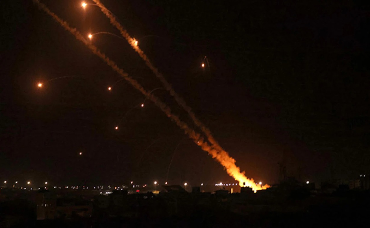 VIDEO // Hezbollah says fired 'dozens' of rockets at Israeli positions